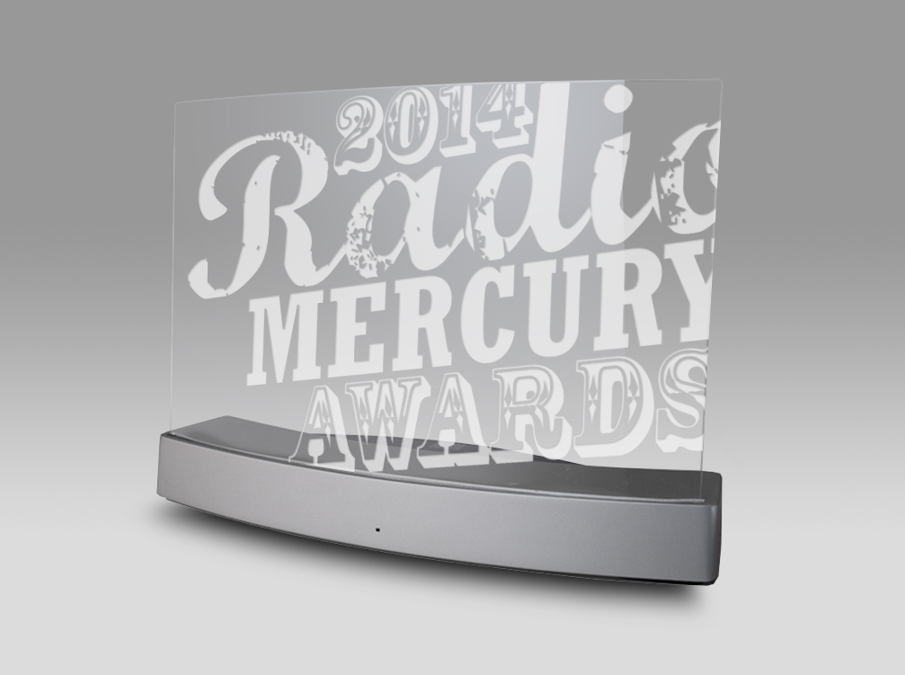  2014 Radio Mercury Awards Trophy